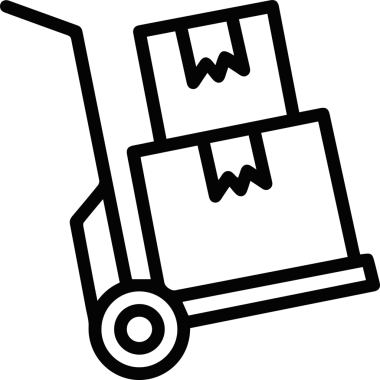 Kamyon simgesi vektör illüstrasyonu