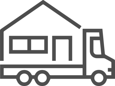 Kamyon simgesi vektör illüstrasyonu