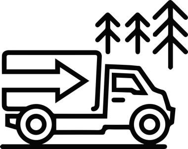 Kamyon simgesi vektör illüstrasyonu