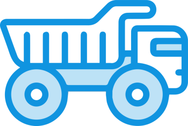 Kamyon simgesi vektör illüstrasyonu