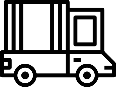 Kamyon simgesi vektör illüstrasyonu