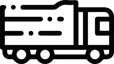 Kamyon simgesi vektör illüstrasyonu