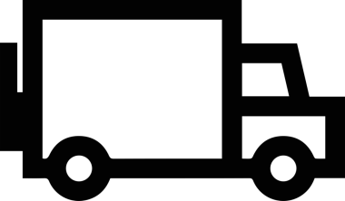 Kamyon simgesi vektör illüstrasyonu