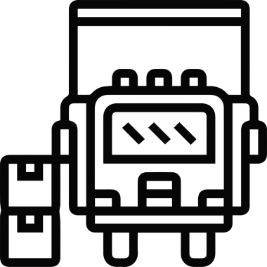 Kamyon simgesi vektör illüstrasyonu