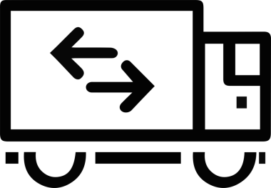 Kamyon simgesi vektör illüstrasyonu