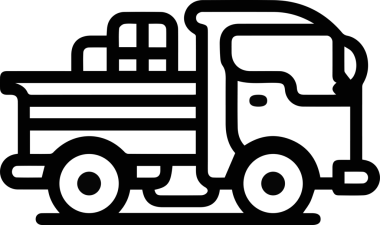 Kamyon simgesi vektör illüstrasyonu