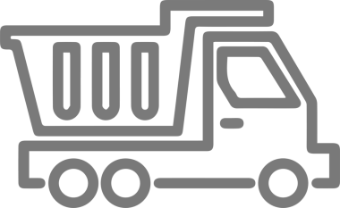 Kamyon simgesi vektör illüstrasyonu