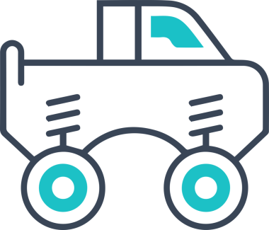 Kamyon simgesi vektör illüstrasyonu