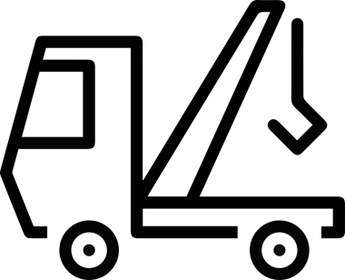 Kamyon simgesi vektör illüstrasyonu