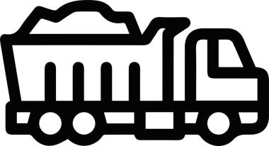 Kamyon simgesi vektör illüstrasyonu