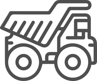 Kamyon simgesi vektör illüstrasyonu