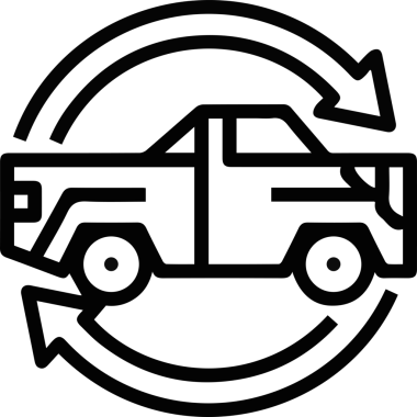 Kamyon simgesi vektör illüstrasyonu