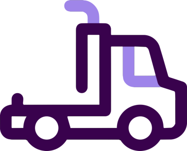 Kamyon simgesi vektör illüstrasyonu