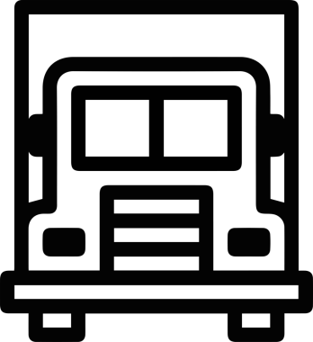 Kamyon simgesi vektör illüstrasyonu