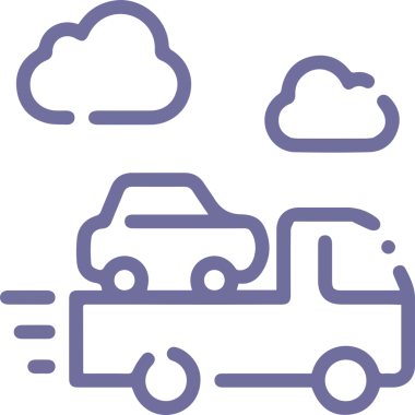 Kamyon simgesi vektör illüstrasyonu