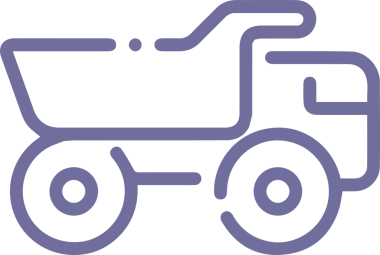 Kamyon simgesi vektör illüstrasyonu