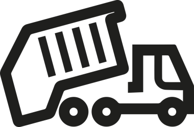 Kamyon simgesi vektör illüstrasyonu