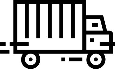 Kamyon simgesi vektör illüstrasyonu