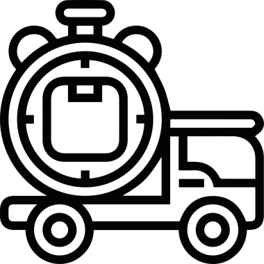 Kamyon simgesi vektör illüstrasyonu