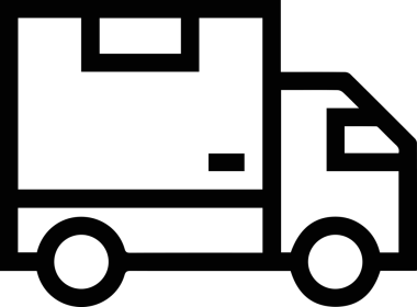 Kamyon simgesi vektör illüstrasyonu