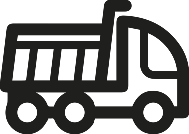 Kamyon simgesi vektör illüstrasyonu