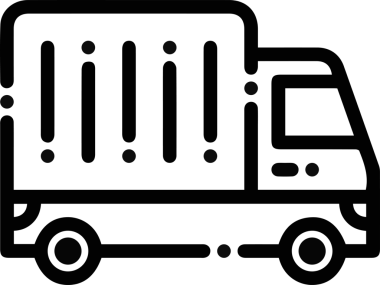 Kamyon simgesi vektör illüstrasyonu