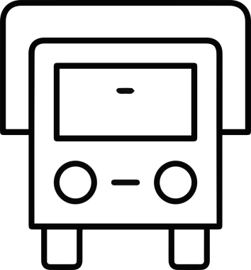 Kamyon simgesi vektör illüstrasyonu
