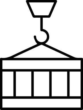 Kamyon simgesi vektör illüstrasyonu