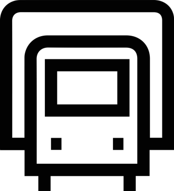 Kamyon simgesi vektör illüstrasyonu