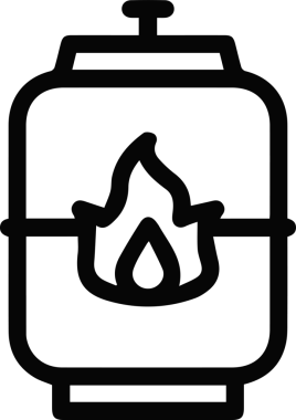 Kamyon simgesi vektör illüstrasyonu