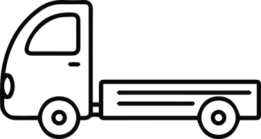 Kamyon simgesi vektör illüstrasyonu