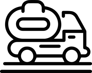 Kamyon simgesi vektör illüstrasyonu