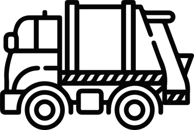 Kamyon simgesi vektör illüstrasyonu