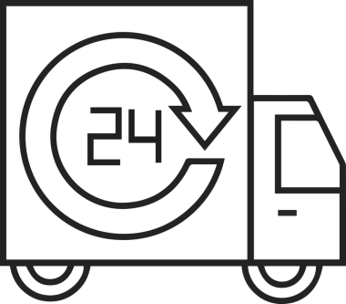 Kamyon simgesi vektör illüstrasyonu