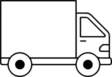Kamyon simgesi vektör illüstrasyonu