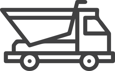 Kamyon simgesi vektör illüstrasyonu