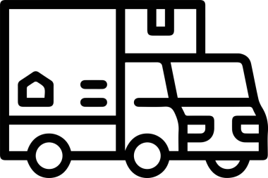 Kamyon simgesi vektör illüstrasyonu