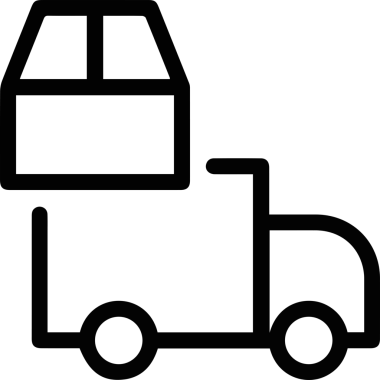 Kamyon simgesi vektör illüstrasyonu