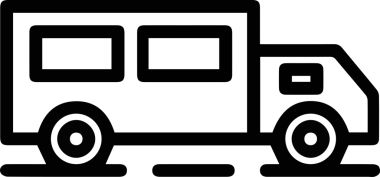 Kamyon simgesi vektör illüstrasyonu