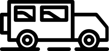 Kamyon simgesi vektör illüstrasyonu