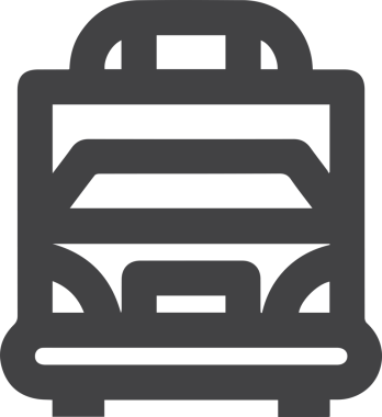 Kamyon simgesi vektör illüstrasyonu