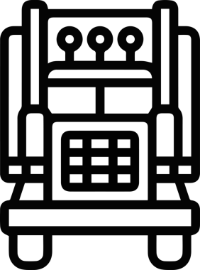 Kamyon simgesi vektör illüstrasyonu