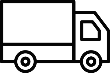 Kamyon simgesi vektör illüstrasyonu