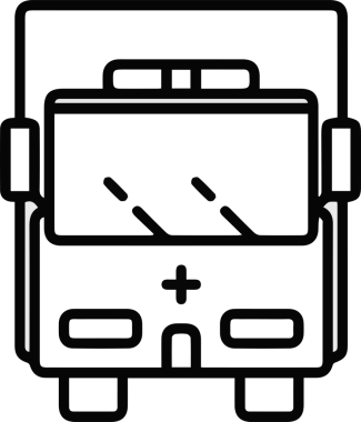 Kamyon simgesi vektör illüstrasyonu