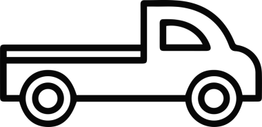 Kamyon simgesi vektör illüstrasyonu