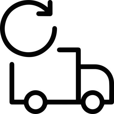 Kamyon simgesi vektör illüstrasyonu