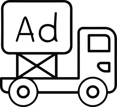 Kamyon simgesi vektör illüstrasyonu