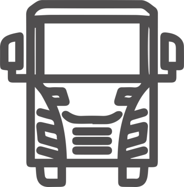 Kamyon simgesi vektör illüstrasyonu