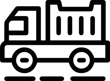 Kamyon simgesi vektör illüstrasyonu