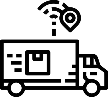 Kamyon simgesi vektör illüstrasyonu